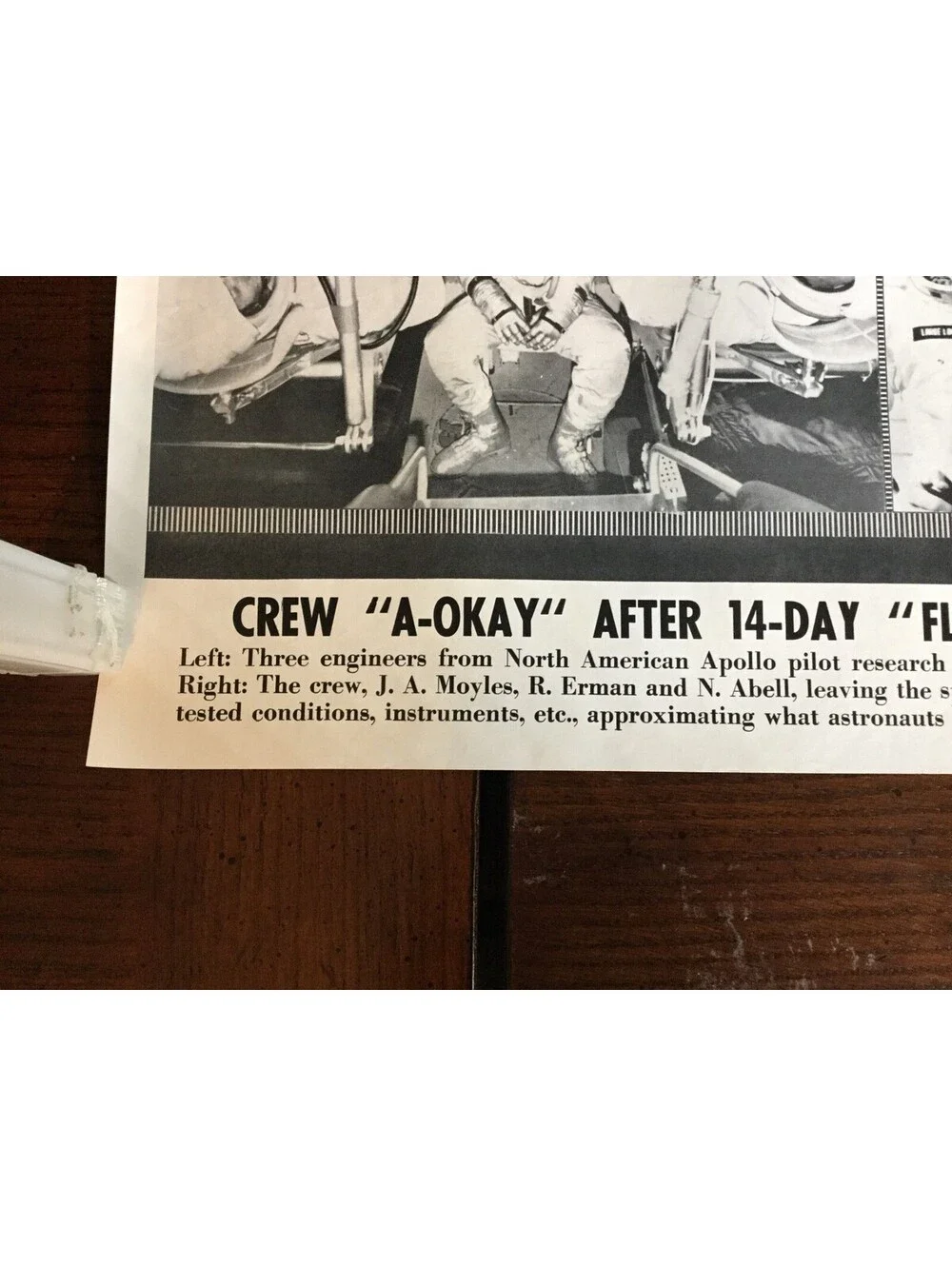 Illustrated Current News - 14 Day Flight to Moon Test Apollo Erman Abell Moyles